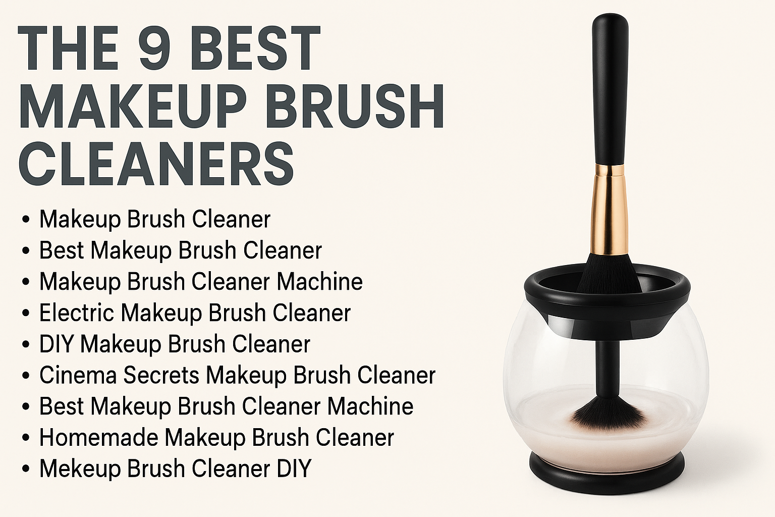 makeup brush cleaner
