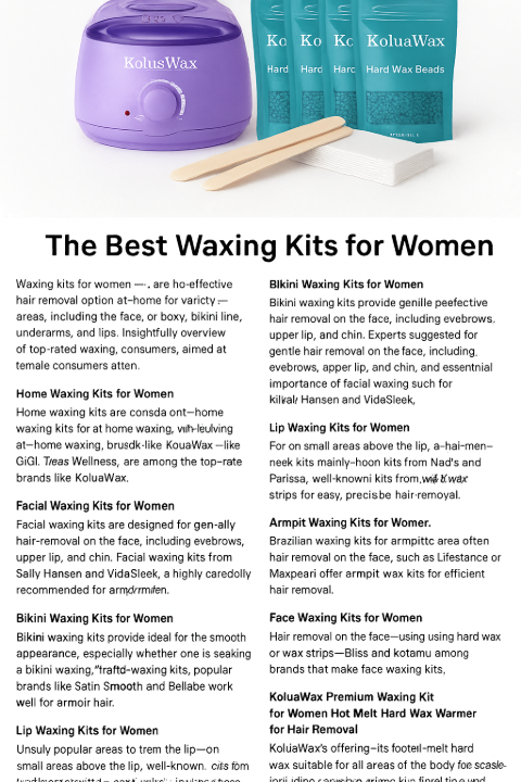 waxing kit for women
